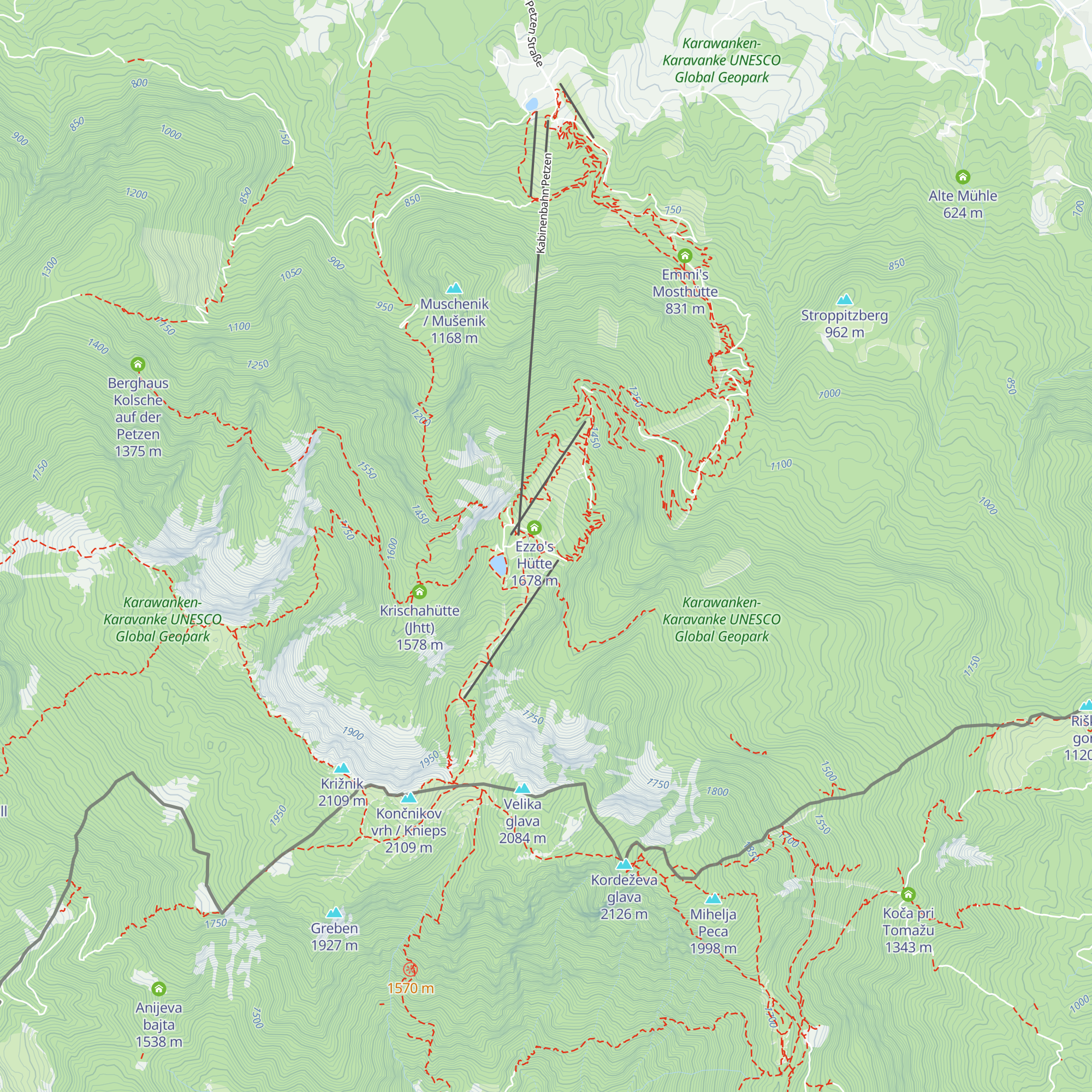 Alte Zollhütte map