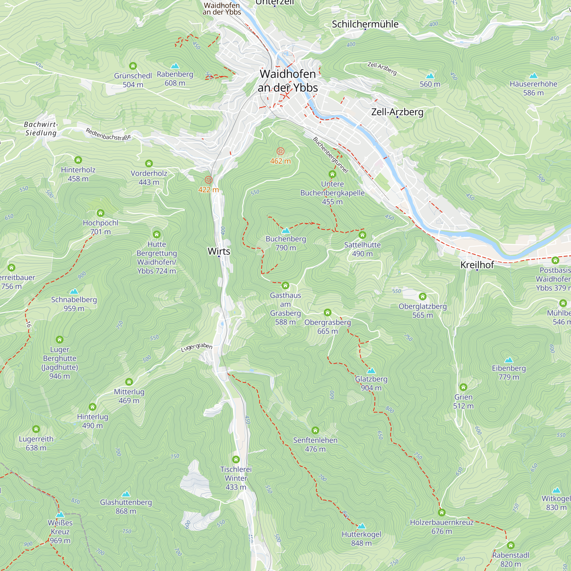 Gasthaus am Grasberg map