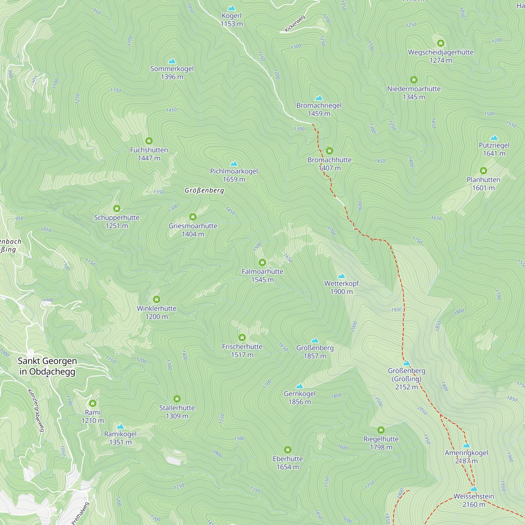 Falmoarhütte map