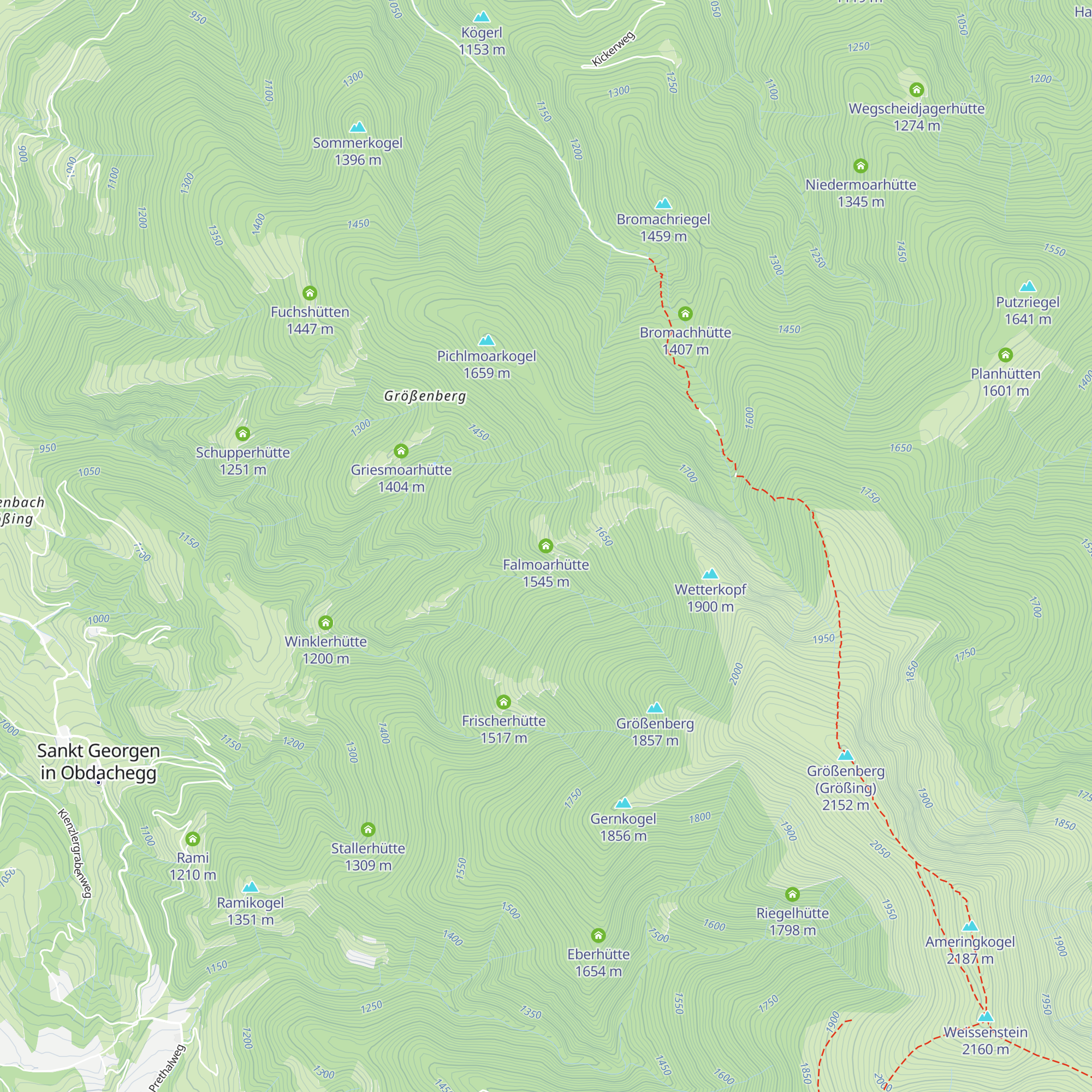 Falmoarhütte map