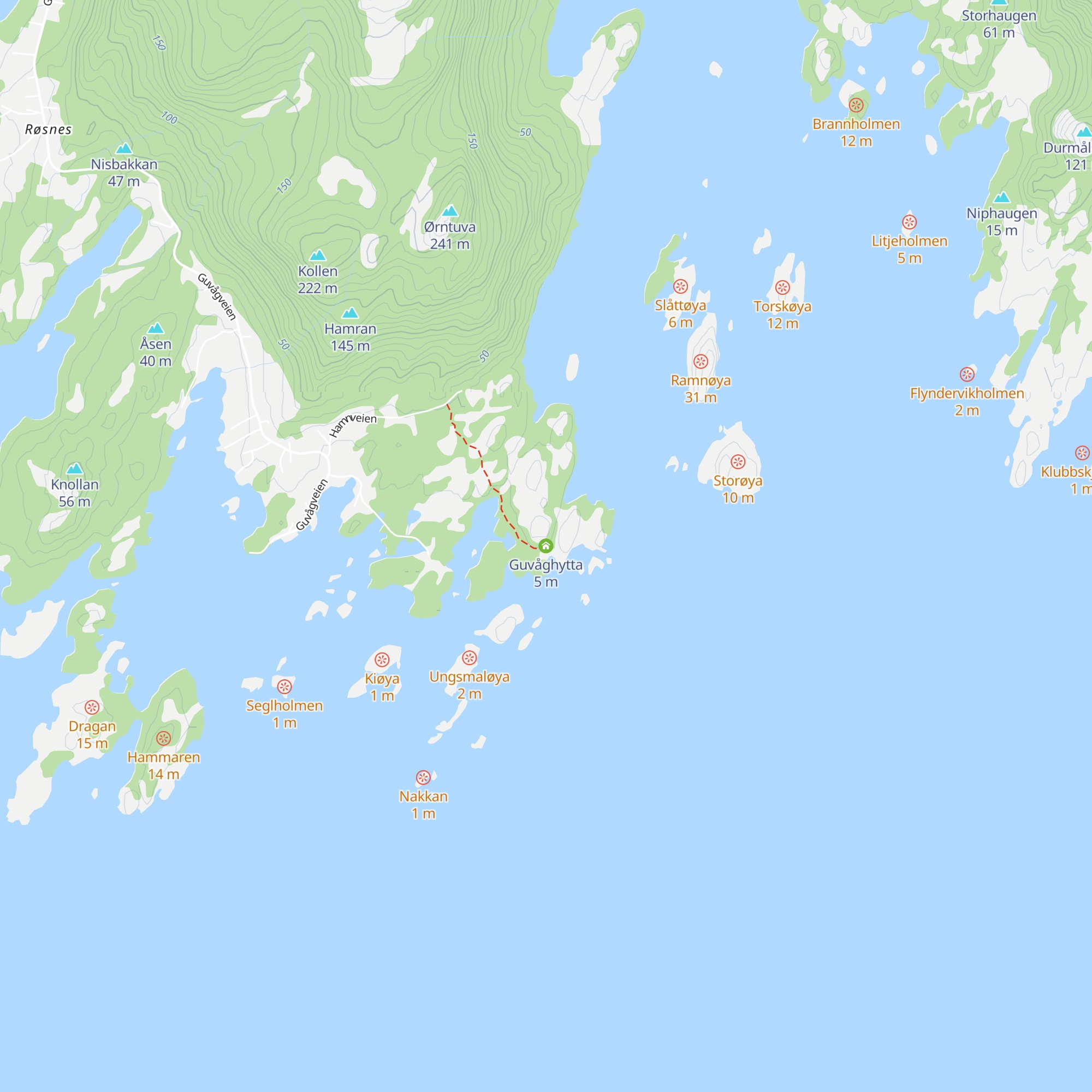 Guvåghytta map