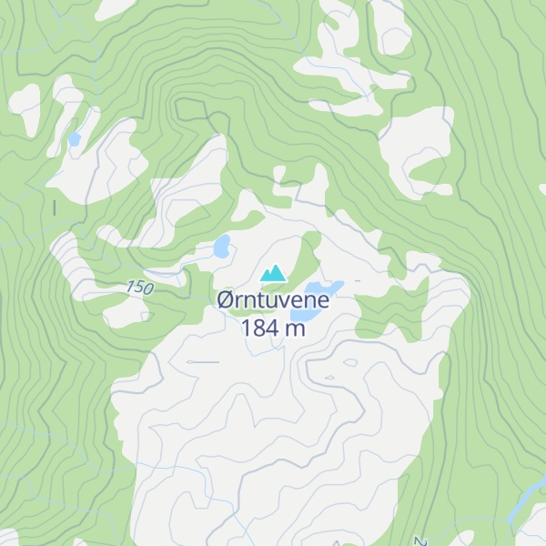 Map of Ørntuvene