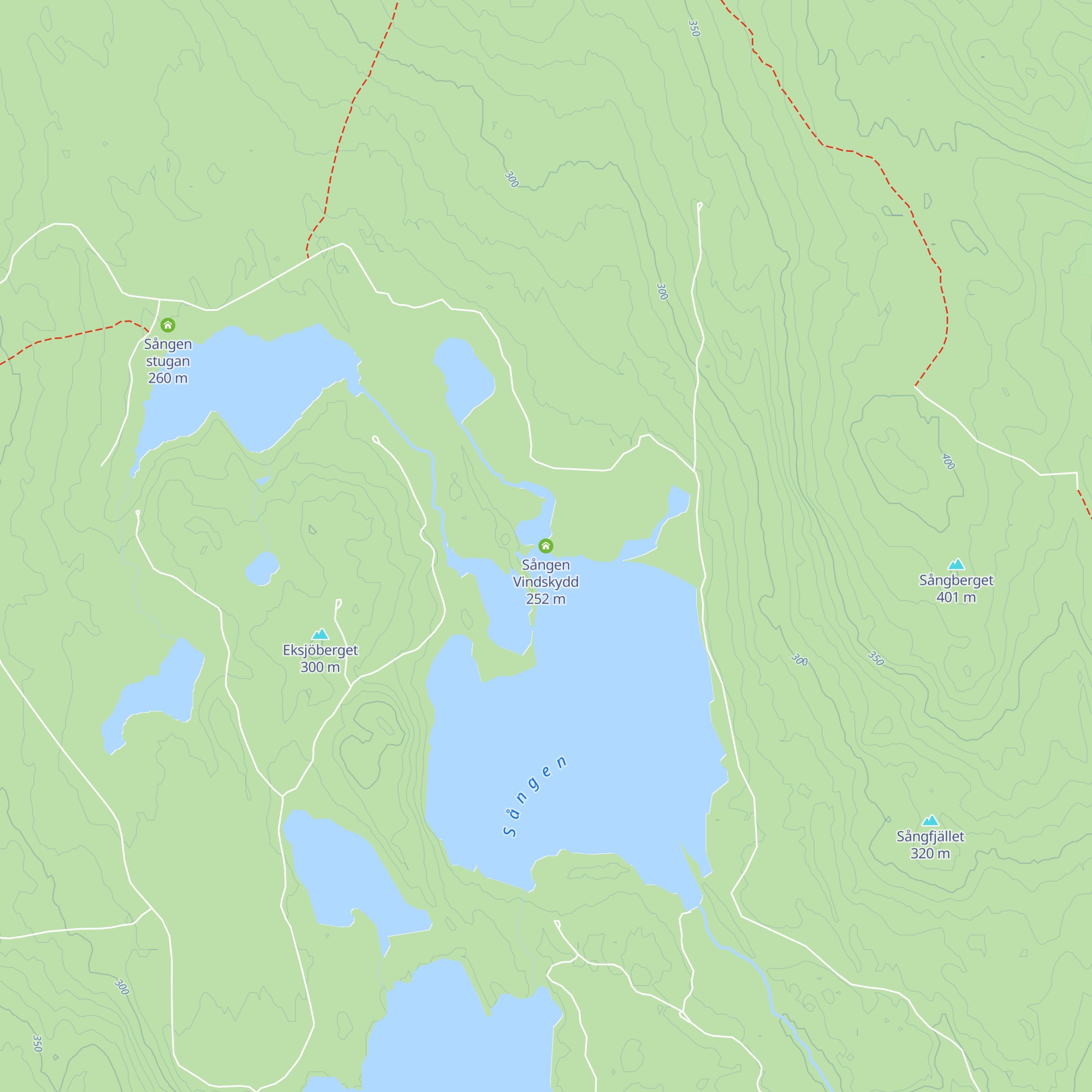 Sången Vindskydd map