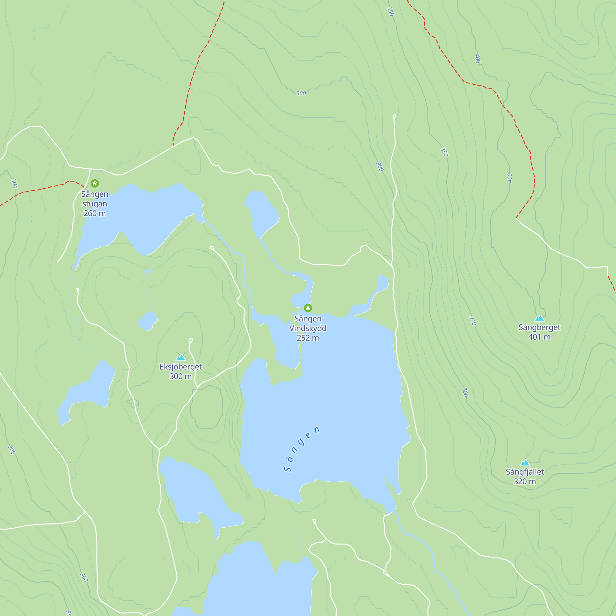 Sången Vindskydd map