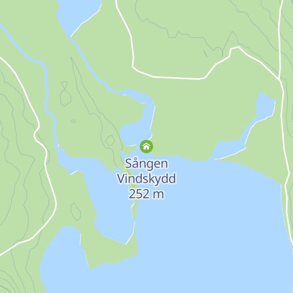 Map of Sången Vindskydd