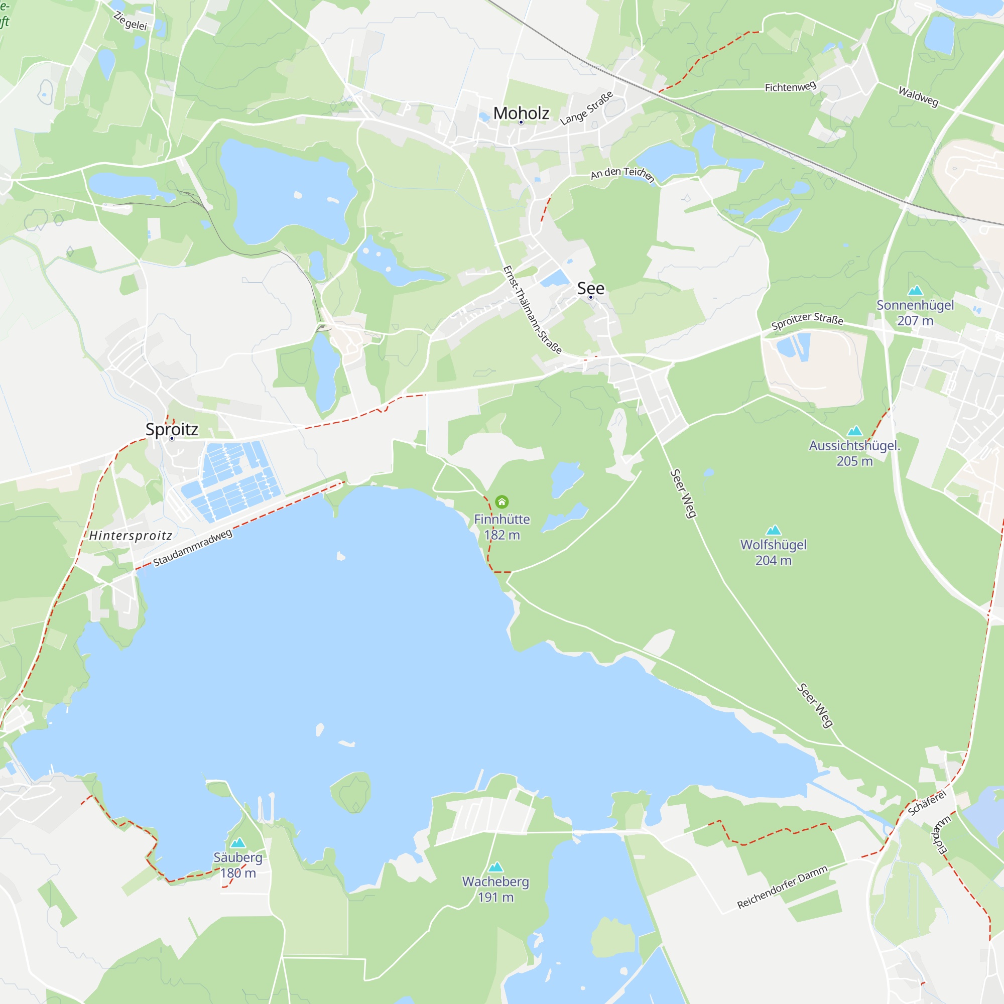 Finnhütte map