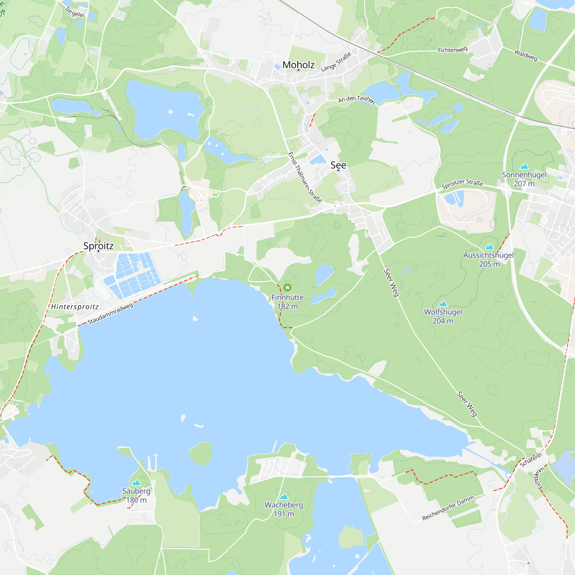 Finnhütte map