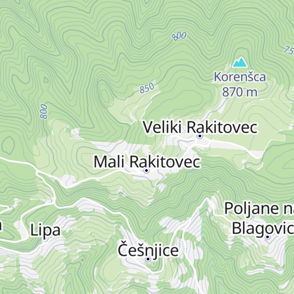 Map of Rakitovec