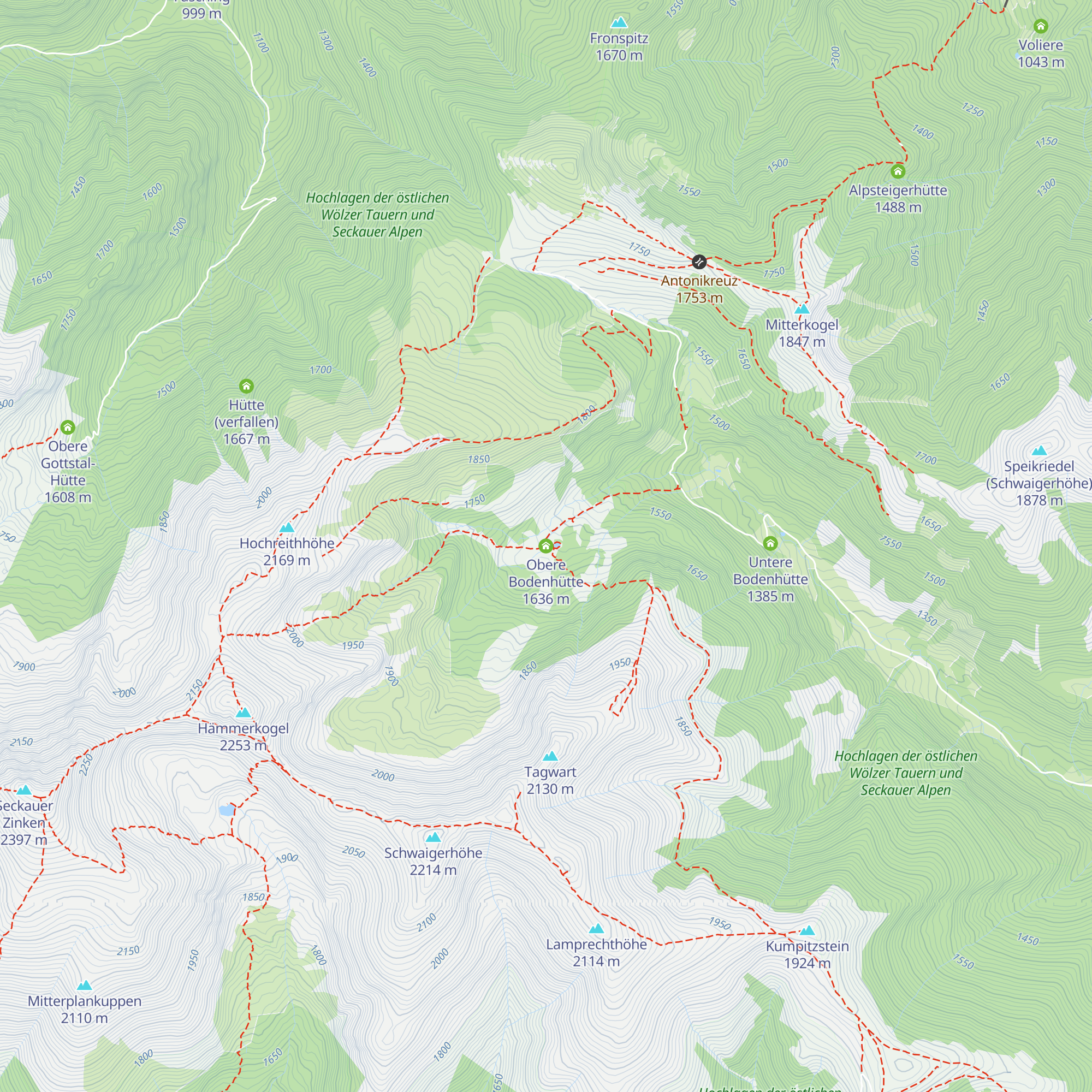 Obere Bodenhütte map