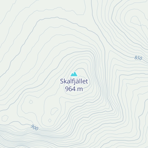 Map of Skalfjället