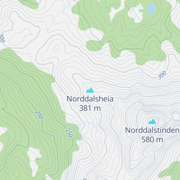 Map of Norddalsheia