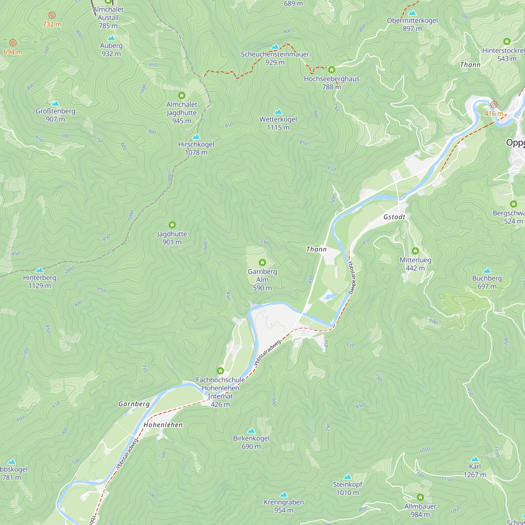 Garnberg Alm map