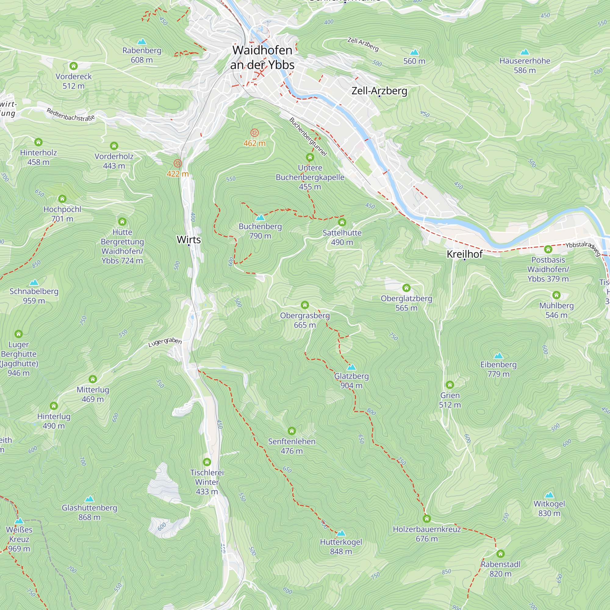 Obergrasberg map