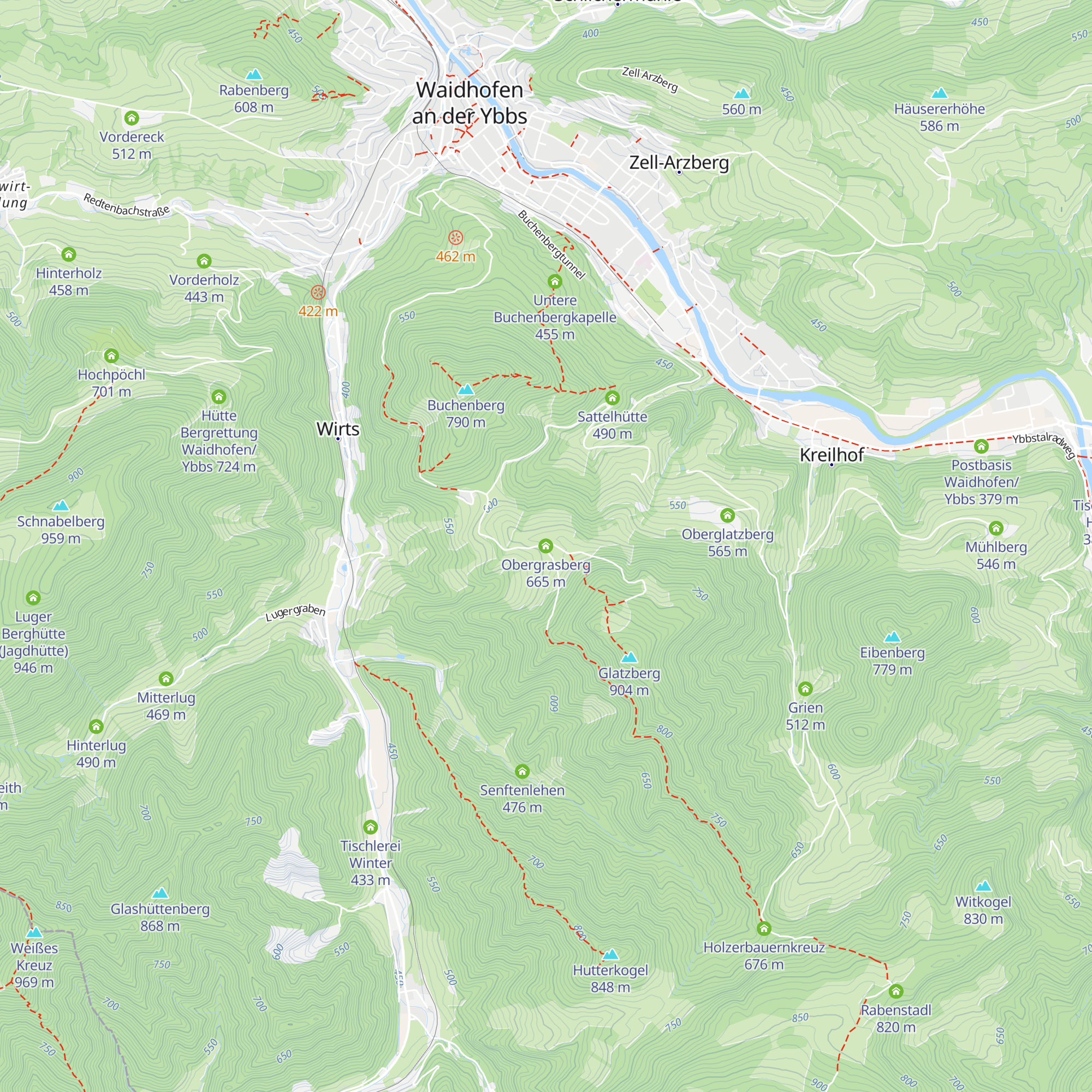 Obergrasberg map
