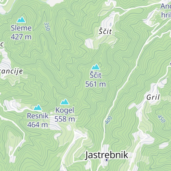 Map of Lovska koča