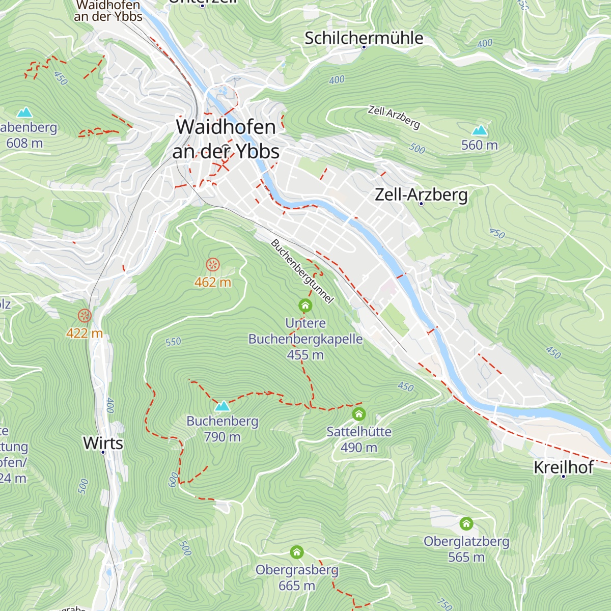 Untere Buchenbergkapelle map