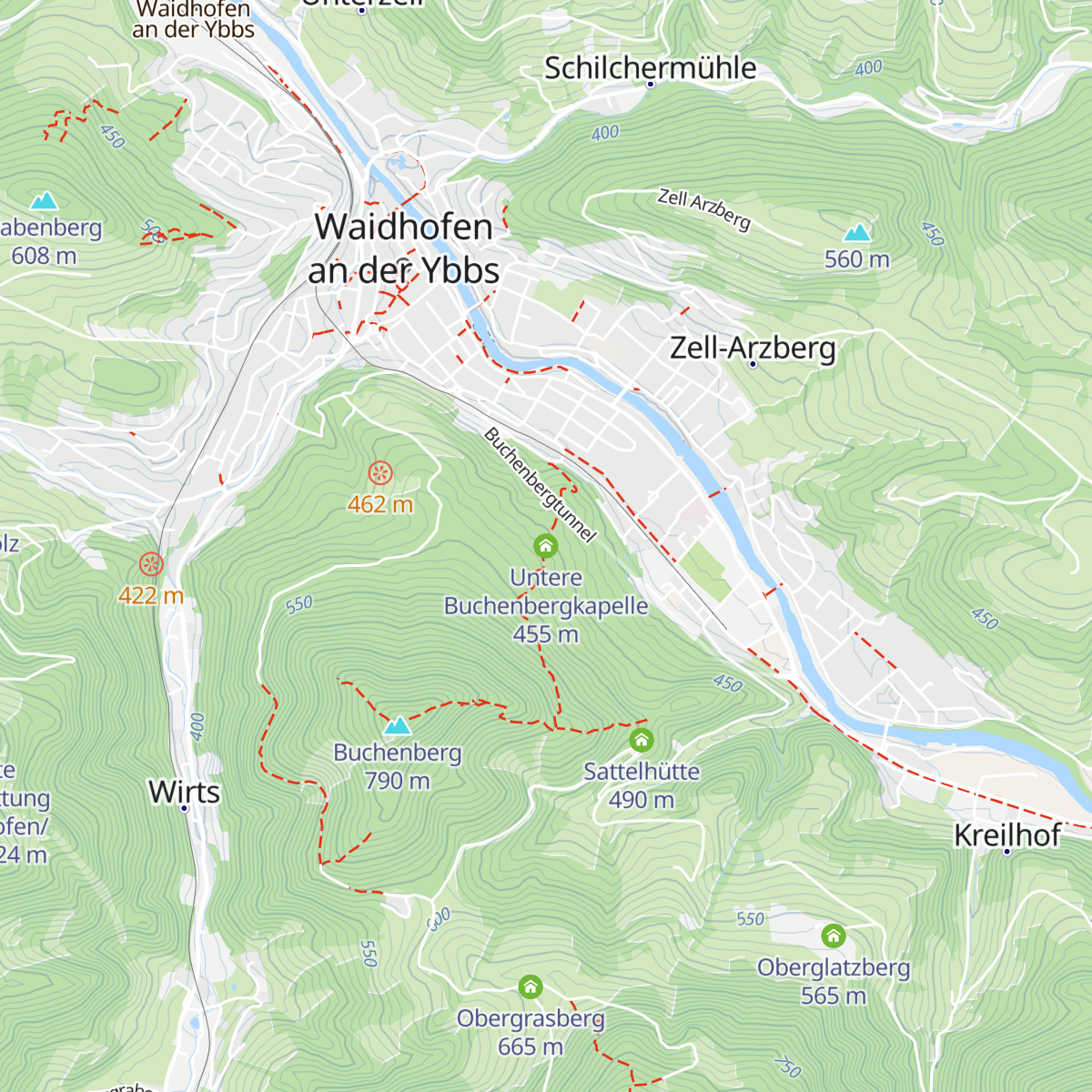 Untere Buchenbergkapelle map