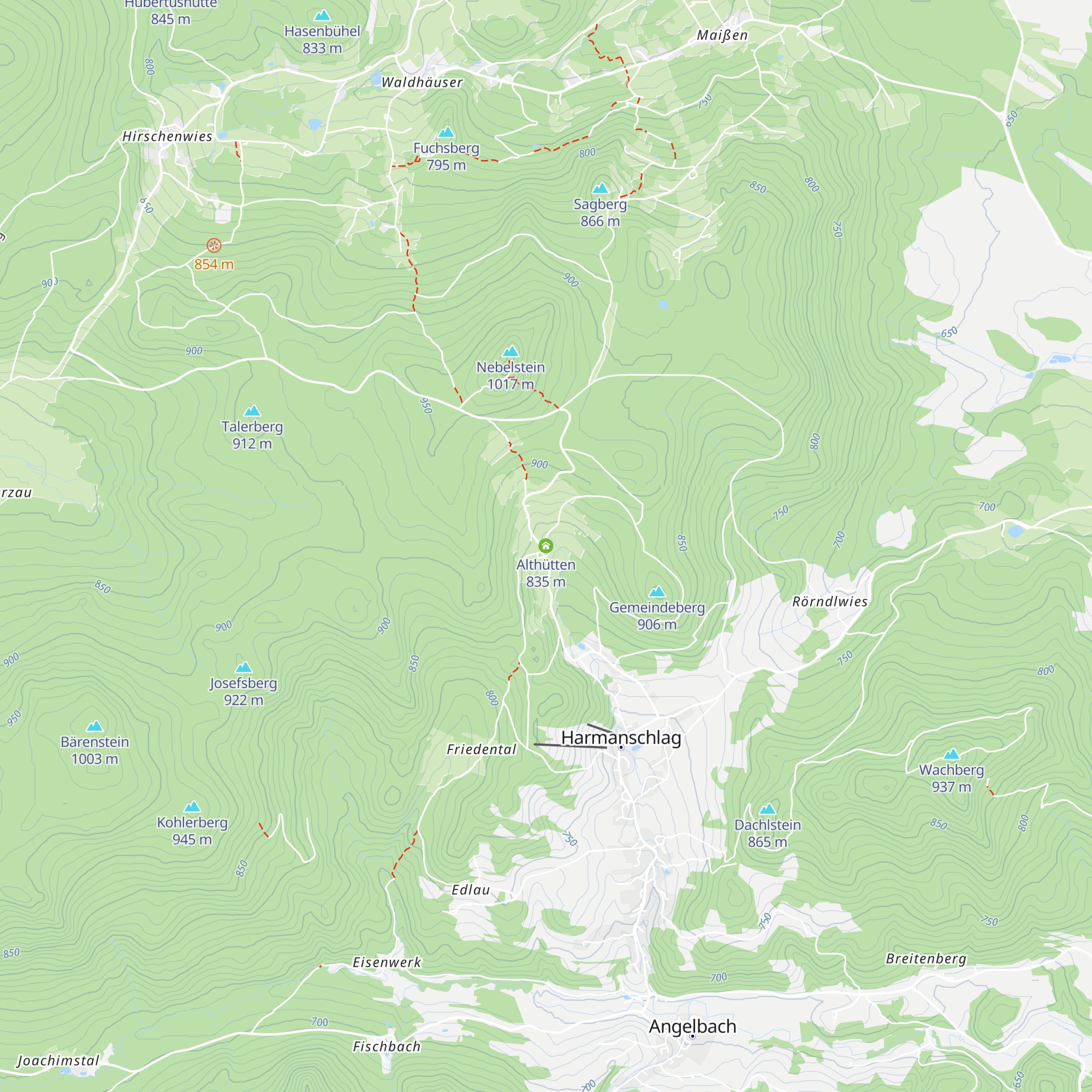 Althütten map