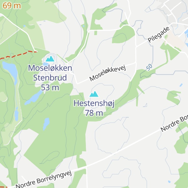 Map of Hestenshøj