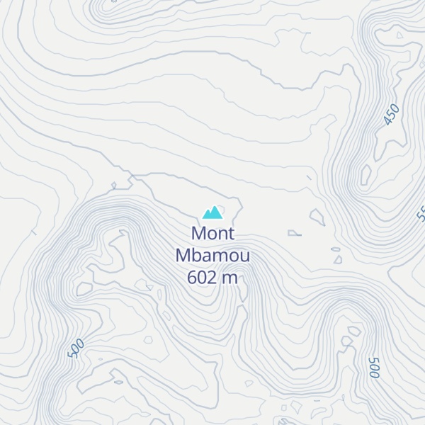 Map of Mont Mbamou