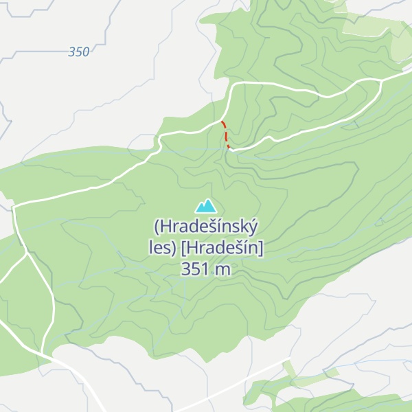 Map of (Hradešínský les) [Hradešín]