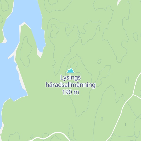 Map of Lysings häradsallmänning