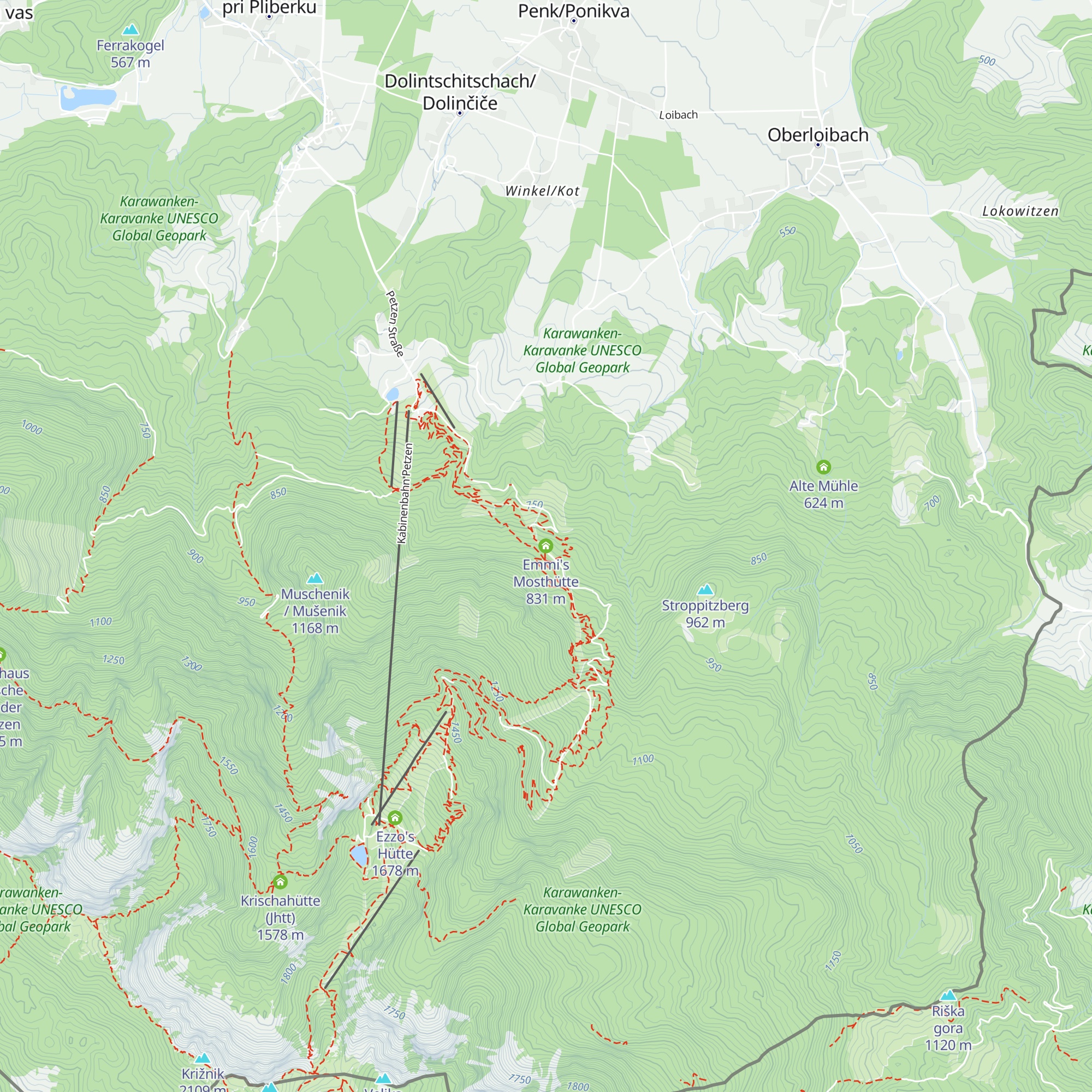 Emmi's Mosthütte map