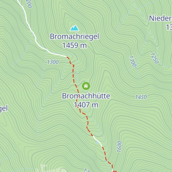 Map of Bromachhütte