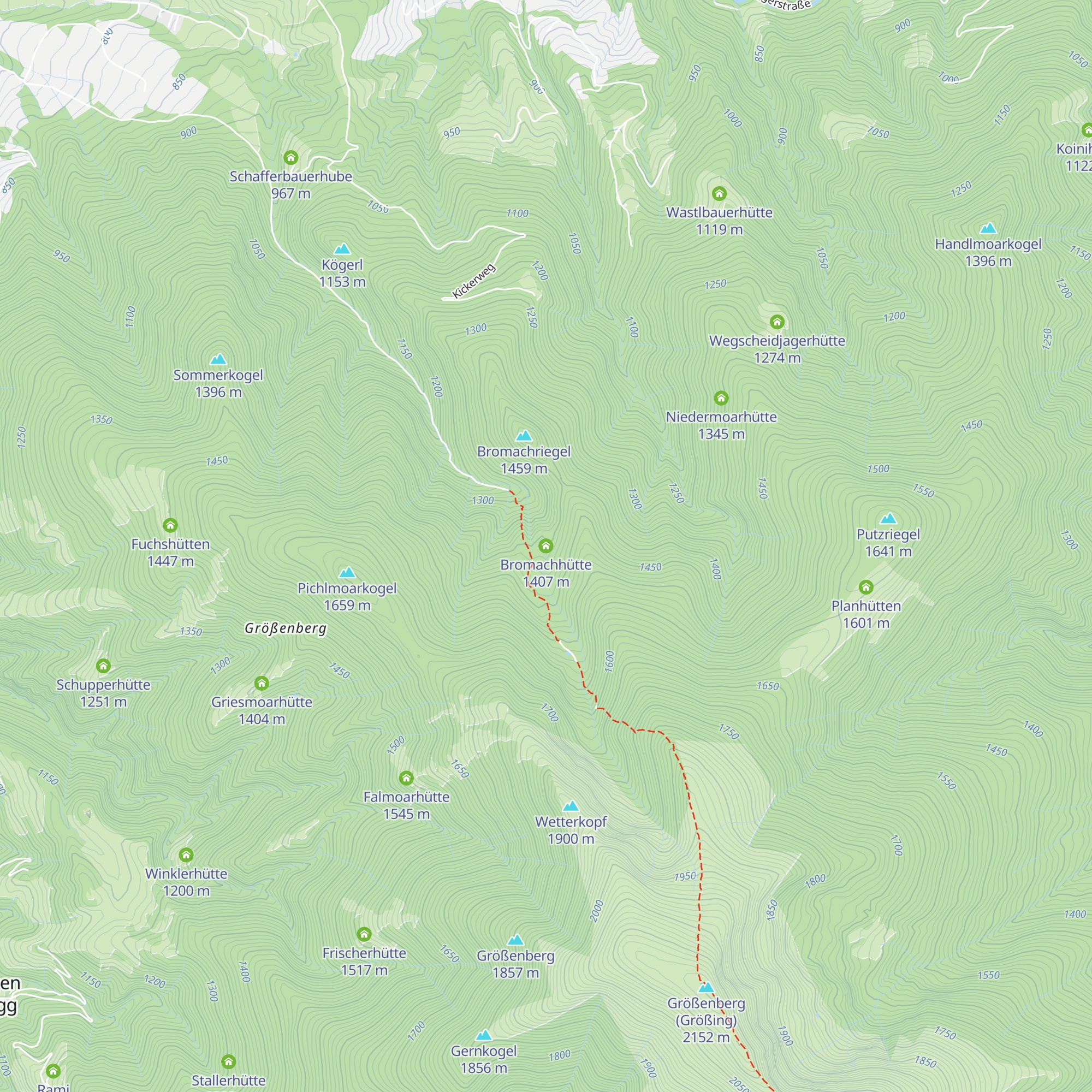 Bromachhütte map