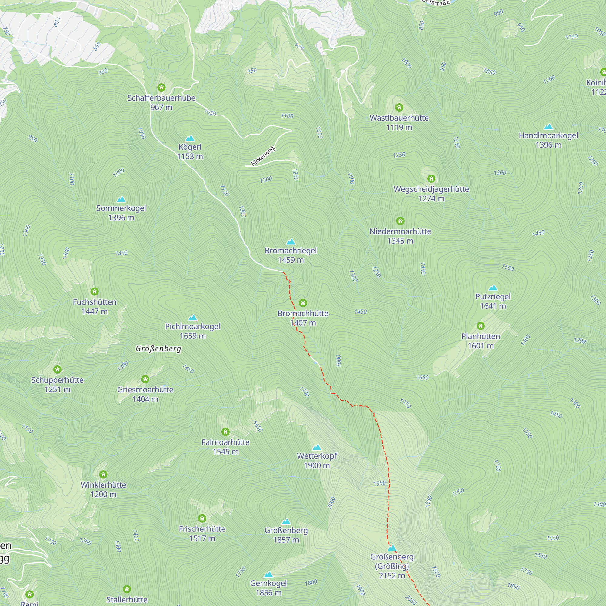 Bromachhütte map