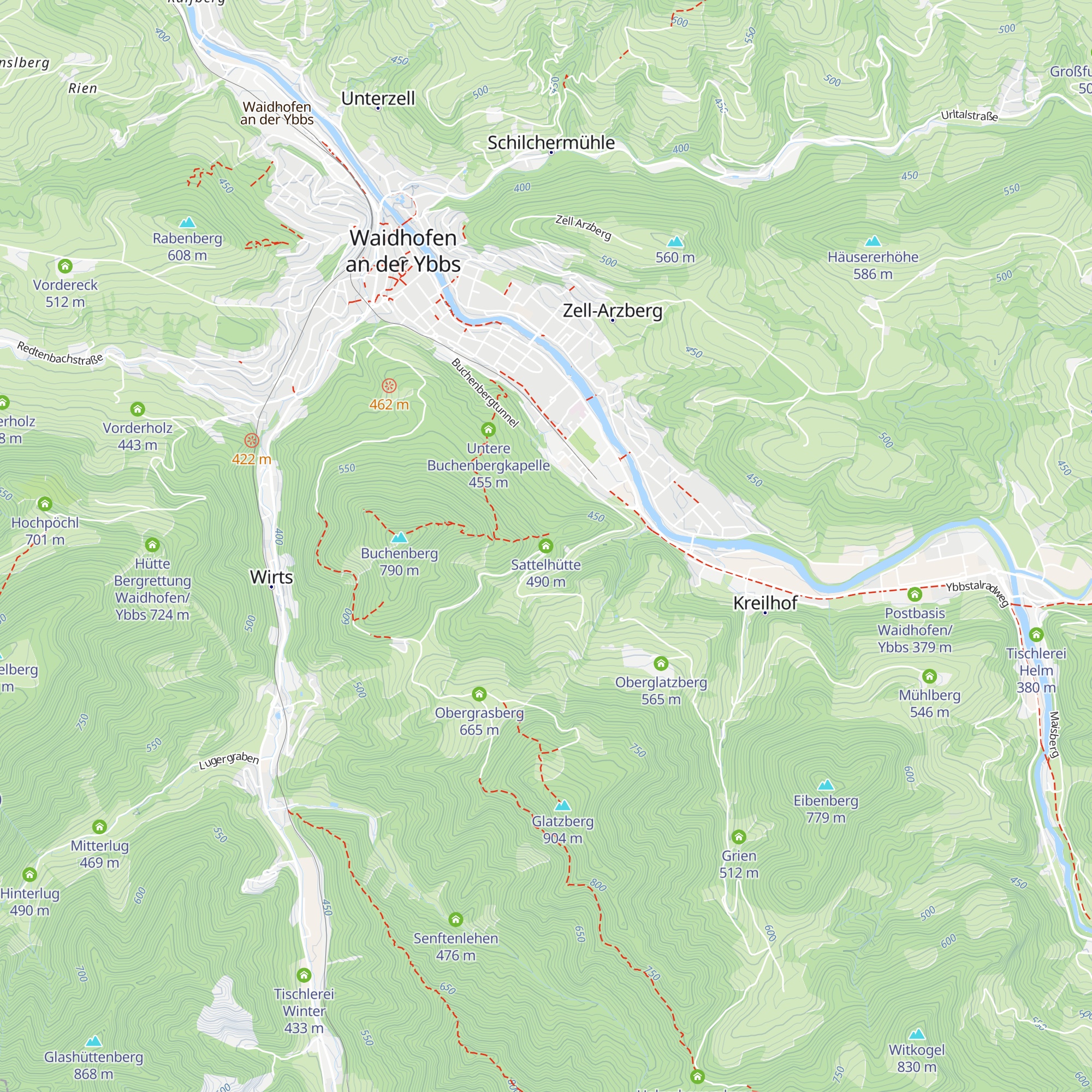 Sattelhütte map