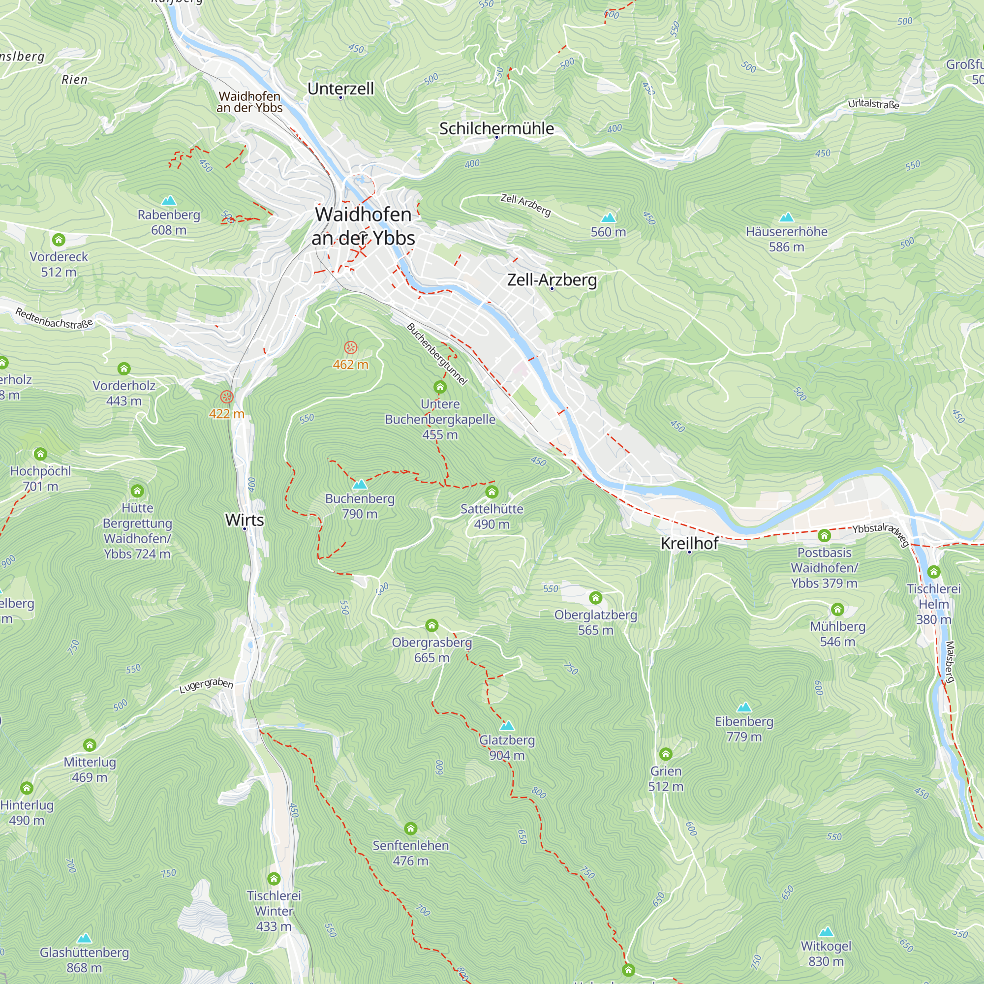 Sattelhütte map