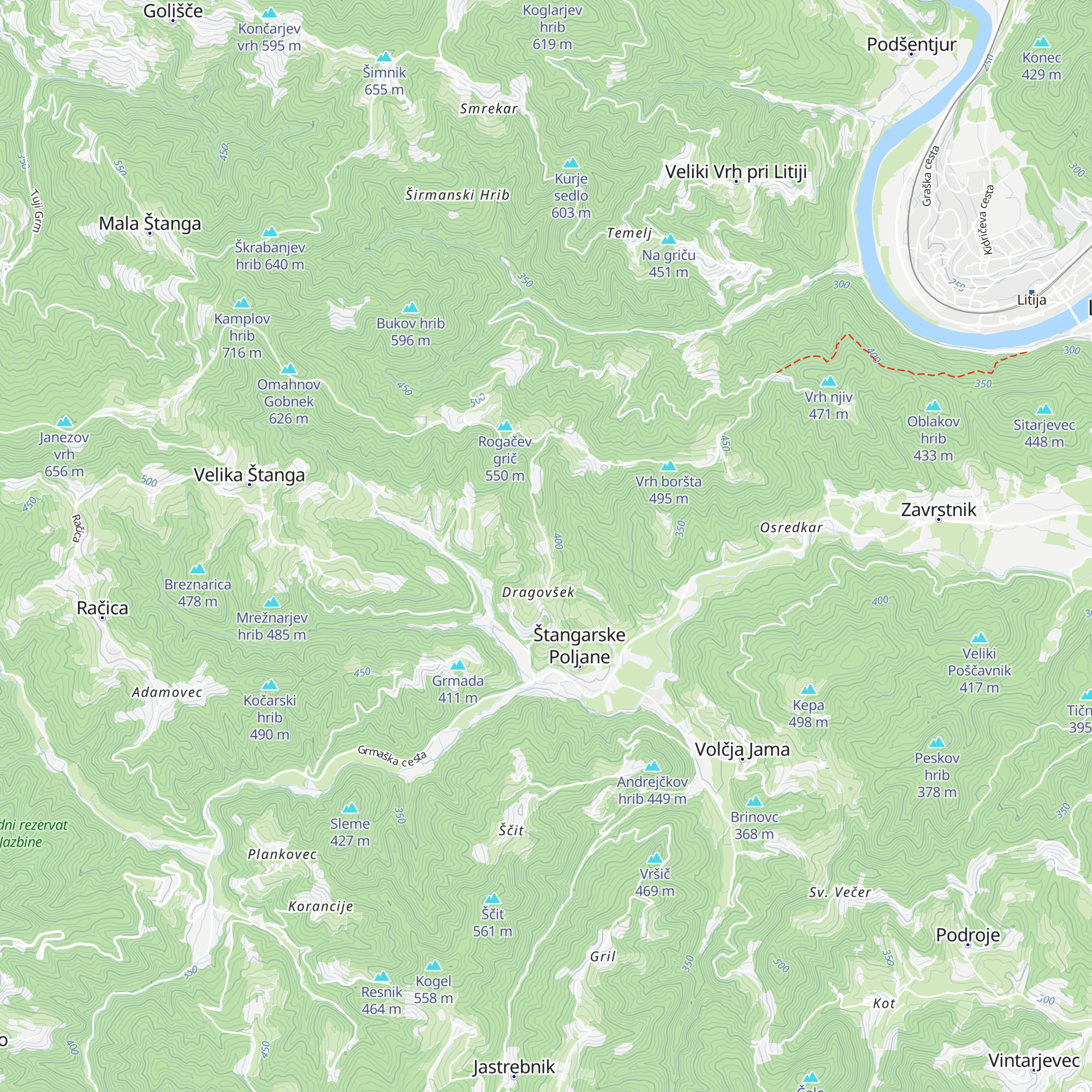 Izletniška kmetija Pr' Blaj map