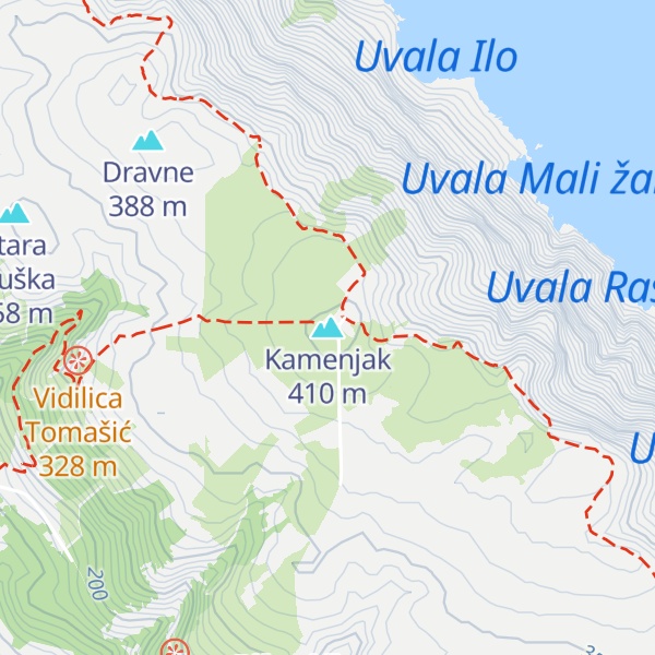 Map of Kamenjak