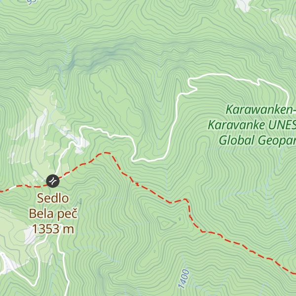 Map of Lovska koča