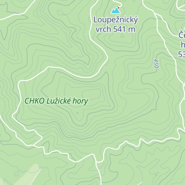 Map of Liščí hora