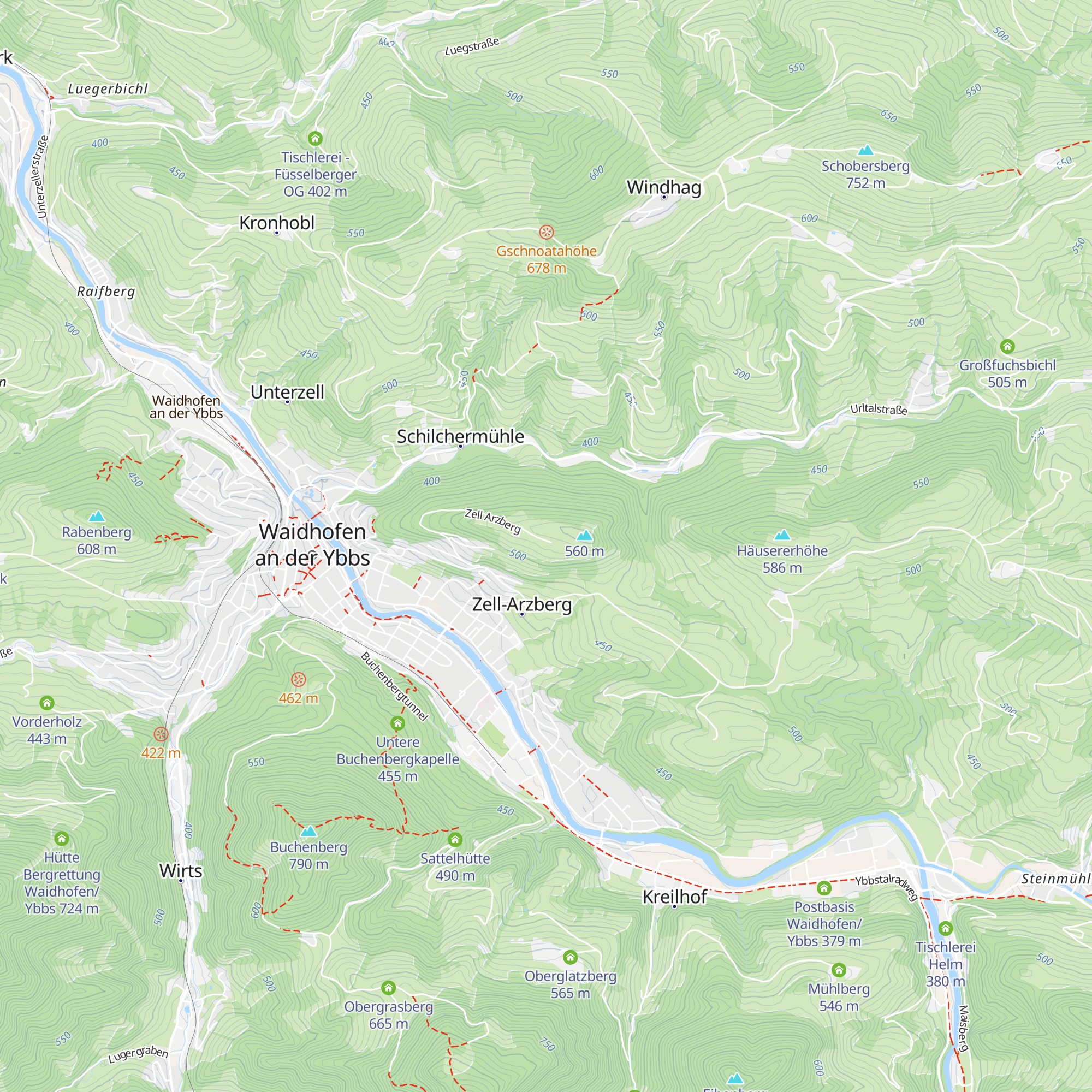 Berghof map