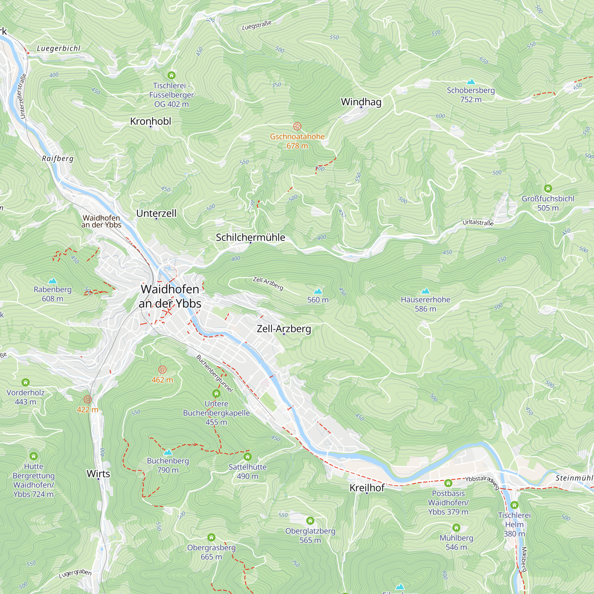 Berghof map
