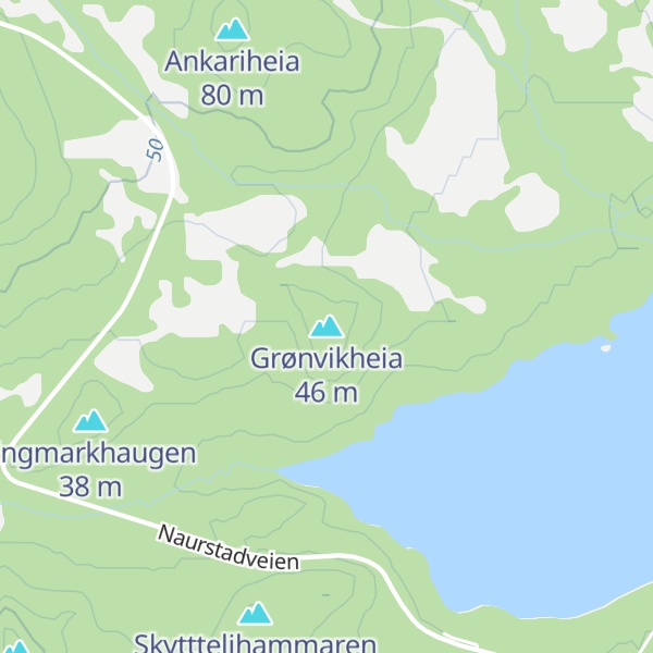 Map of Grønvikheia