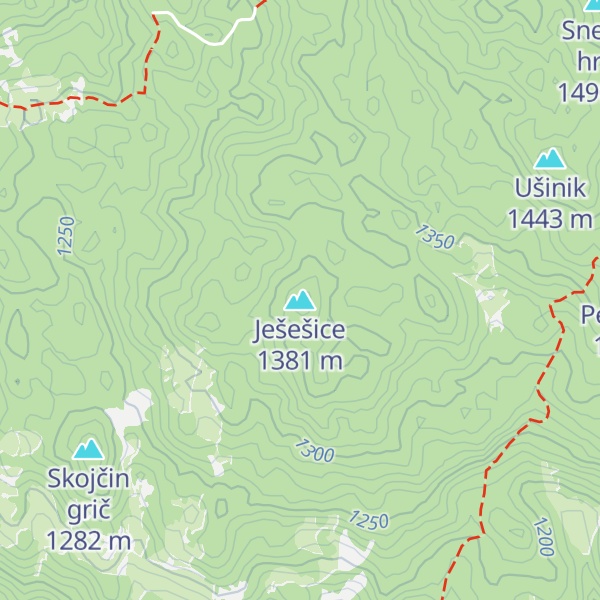 Map of Ješešice