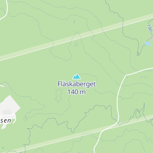 Map of Fläskaberget