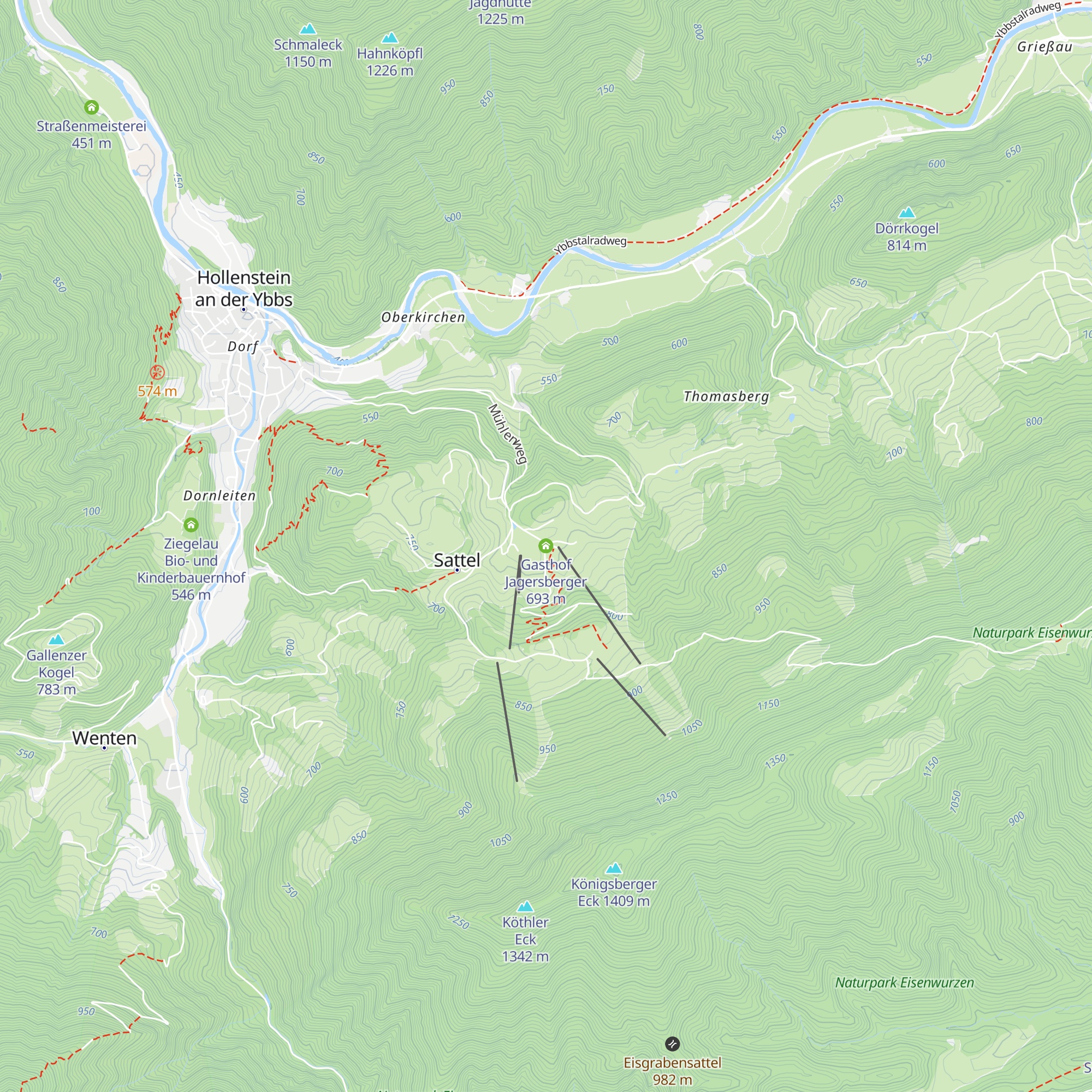 Gasthof Jagersberger map