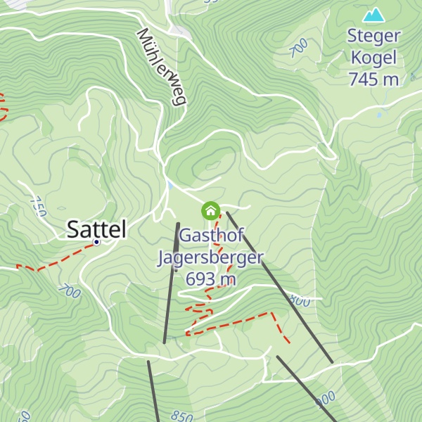Map of Gasthof Jagersberger