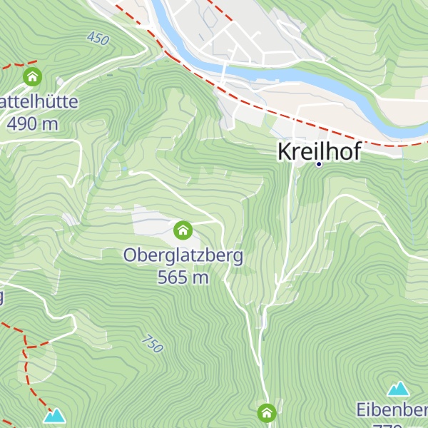 Map of Unterglatzberg