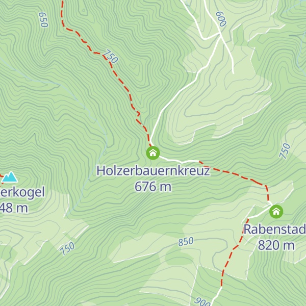 Map of Holzerbauernkreuz