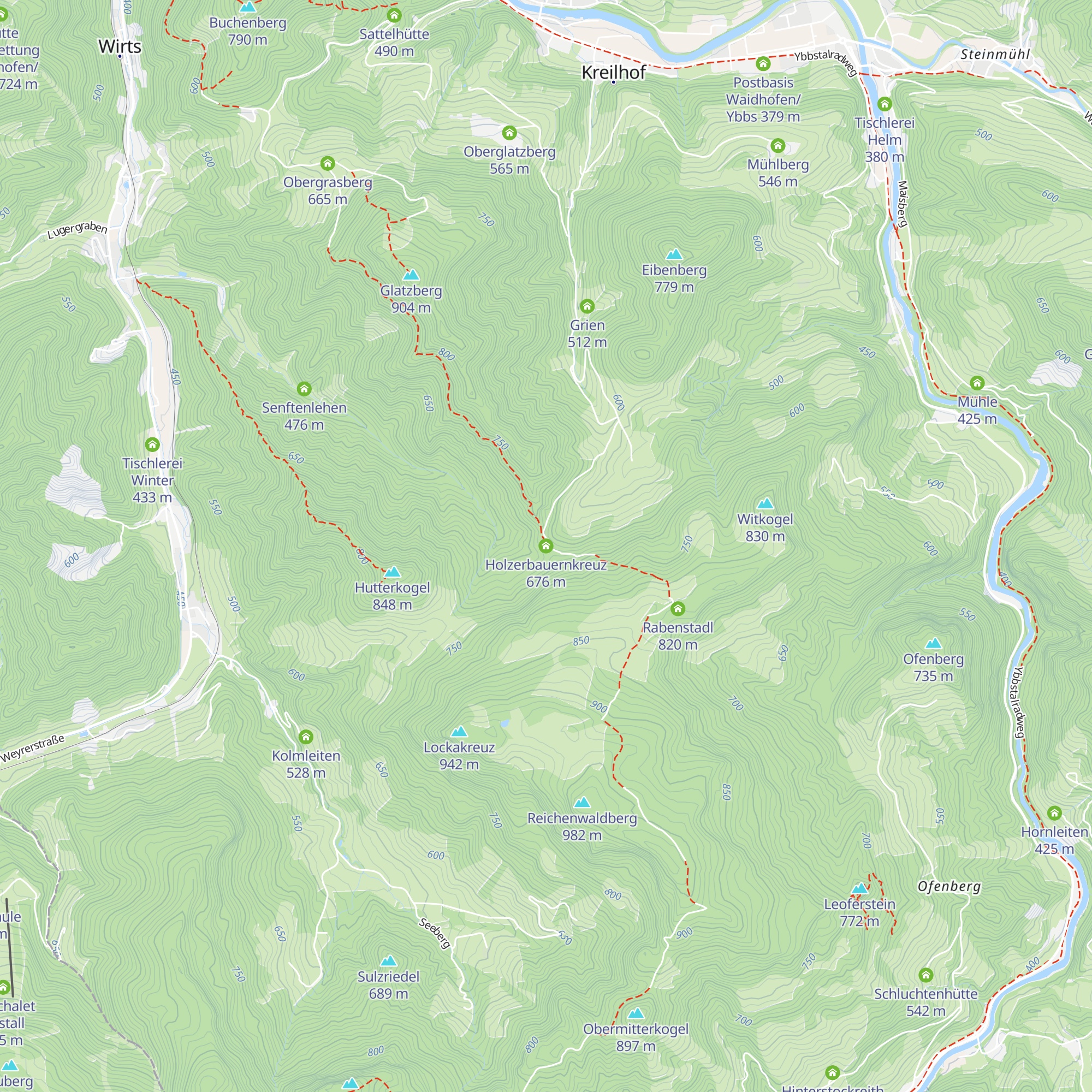 Holzerbauernkreuz map