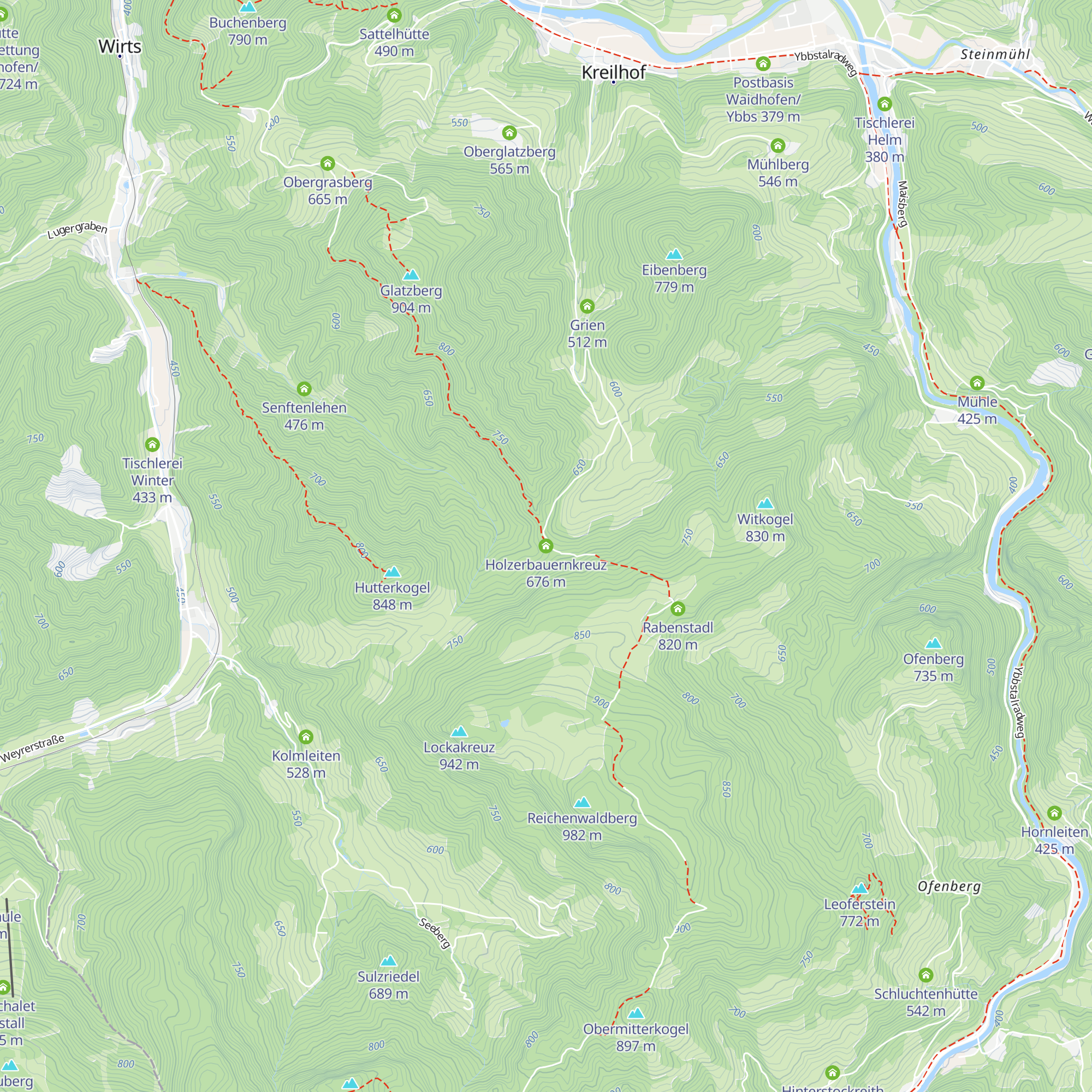 Holzerbauernkreuz map