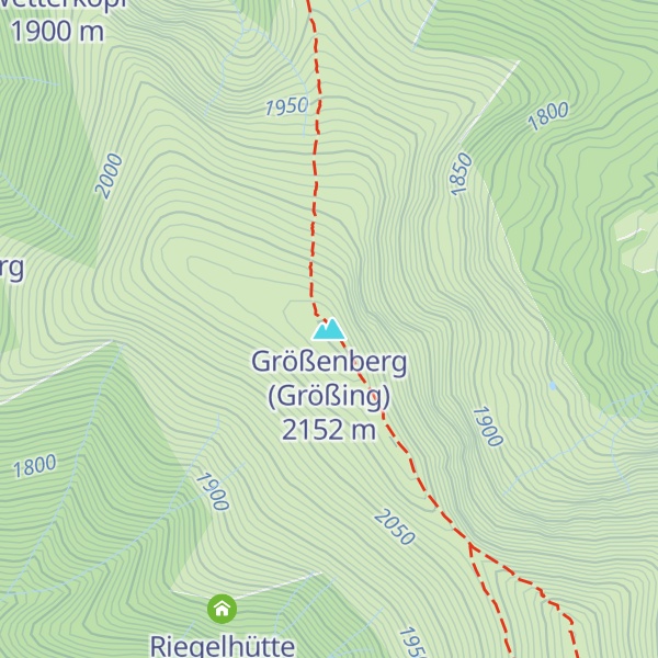 Map of Größenberg (Größing)