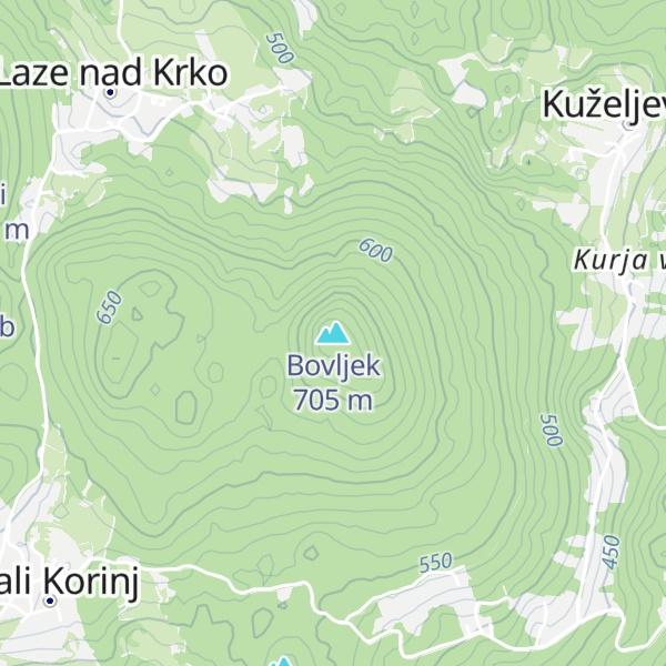 Map of Bovljek