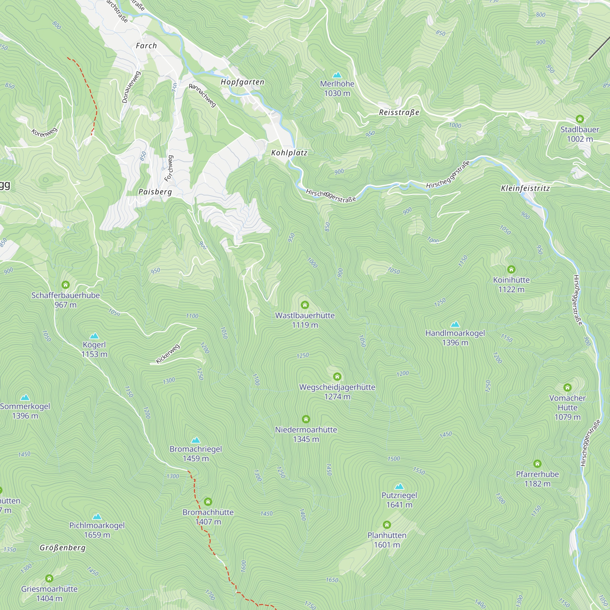 Wastlbauerhütte map
